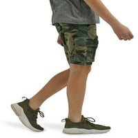 Teretne kratke hlače ravnog kroja za dječake s elastičnim pojasom i prilagodljivim figurama, veličine 4 i inča