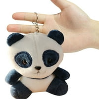 Panda plišani privjesci za ključeve-igračke za studente, mekani plišani ukrasi za ruksak, torba za privjesak,