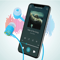 Urban R ožičene slušalice s mikrofonom za Blu touchbook s kabelom bez zapleta, izolirajućim slušalicama, dubokim