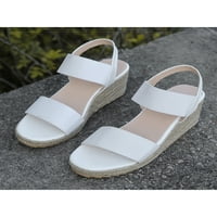 Crocowalk žene espadrilles sandala platforma casual cipele plaže wedge sandale ženske praznične modne remen bijela