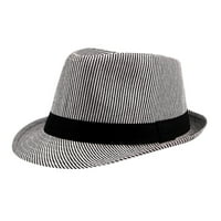 Ženski šeširi, ležerni jednobojni šešir, ljetni strukturirani šešir za sunčanje, kubanski trilbi šešir