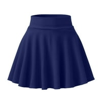 Suknje za žene, modne ljetne kratke jednobojne suknje sa zaštitom od sunca i anti-odsjajem, nabrane suknje