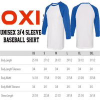 Baseball majica s rukavima od tri četvrtine, bijela vrijeska, Maslina, srednje veličine