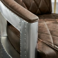 Zrakoplovna stolica u obliku bačve u obliku smeđe kože