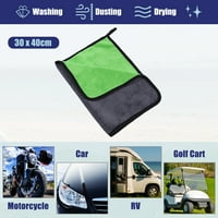 Jedinstvene ponude ručnik za sušenje automobila od mikrovlakana 600pad krpa za sušenje automobila sivo-zeleno