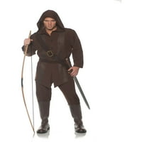 Underwraps muški srednjovjekovni fantastični strijelac kostim veliki 42-46