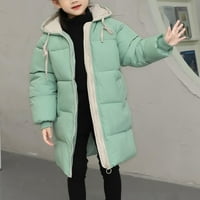 Kaputi za malu djecu jakne s kapuljačom toplo zimsko odijelo kaput srednje duljine s patentnim zatvaračem izolirana