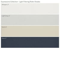 Kolekcija, bežična svjetlosna filtracijska roleta, paleta, širina 7,8 duljina 72