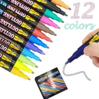 + Metalni markeri, boje, olovke, umjetnička staklena boja, markeri za crtanje obrisa, 12 ml na rasprodaji
