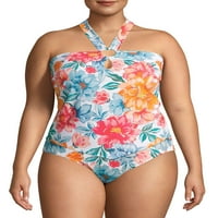 Vrijeme i tru žene plus veličine kabash cvjetni tankini kupaći kostim vrh
