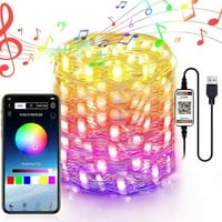 Feltree Light Strip Bluetooth String String mobilni telefon Aplikacija bakrena žica svjetlosni niz daljinski upravljač