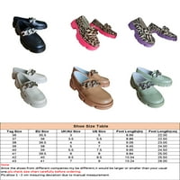 Dodaci / Ženske udobne cipele s masivnim potpeticama; školske prozračne mokasine na platformi s lančanim lancima;