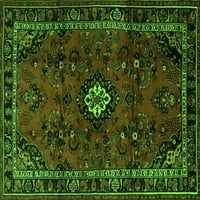 Tradicionalni pravokutni perzijski tepisi u zelenoj boji tvrtke, 2' 5'