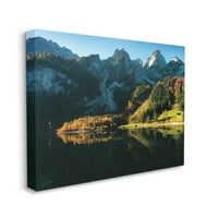 Stupell jesen lišće planinsko jezero Pejzaž Foto Galerija omotano platno tiskanje zidne umjetnosti