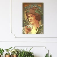 Wynwood Studio pije i duhovi zidno umjetničko platno ispisuje 'božice oduševljene' koktele - zelena, smeđa