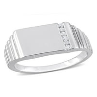 Miabella muški karat T.W. Dijamantni srebrni prsten