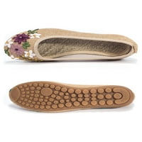 Ženske cipele casual bez klizanja ravnih pješačkih cipela s osjetljivim cipelama za cvijeće za vezenje klizanje