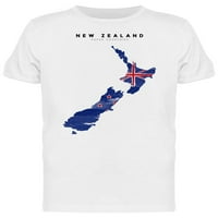 Muška majica s detaljnom mapom Novog Zelanda - slika iz mumbo, mumbo mumbo-Plus Size