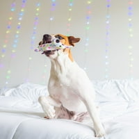 Plišana igračka za pse s više petlji, mala, pastelne točkice