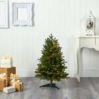 Gotovo prirodno čisto prelitni vođeni razne boje ukrašeno boro božićno drvce, 3 '